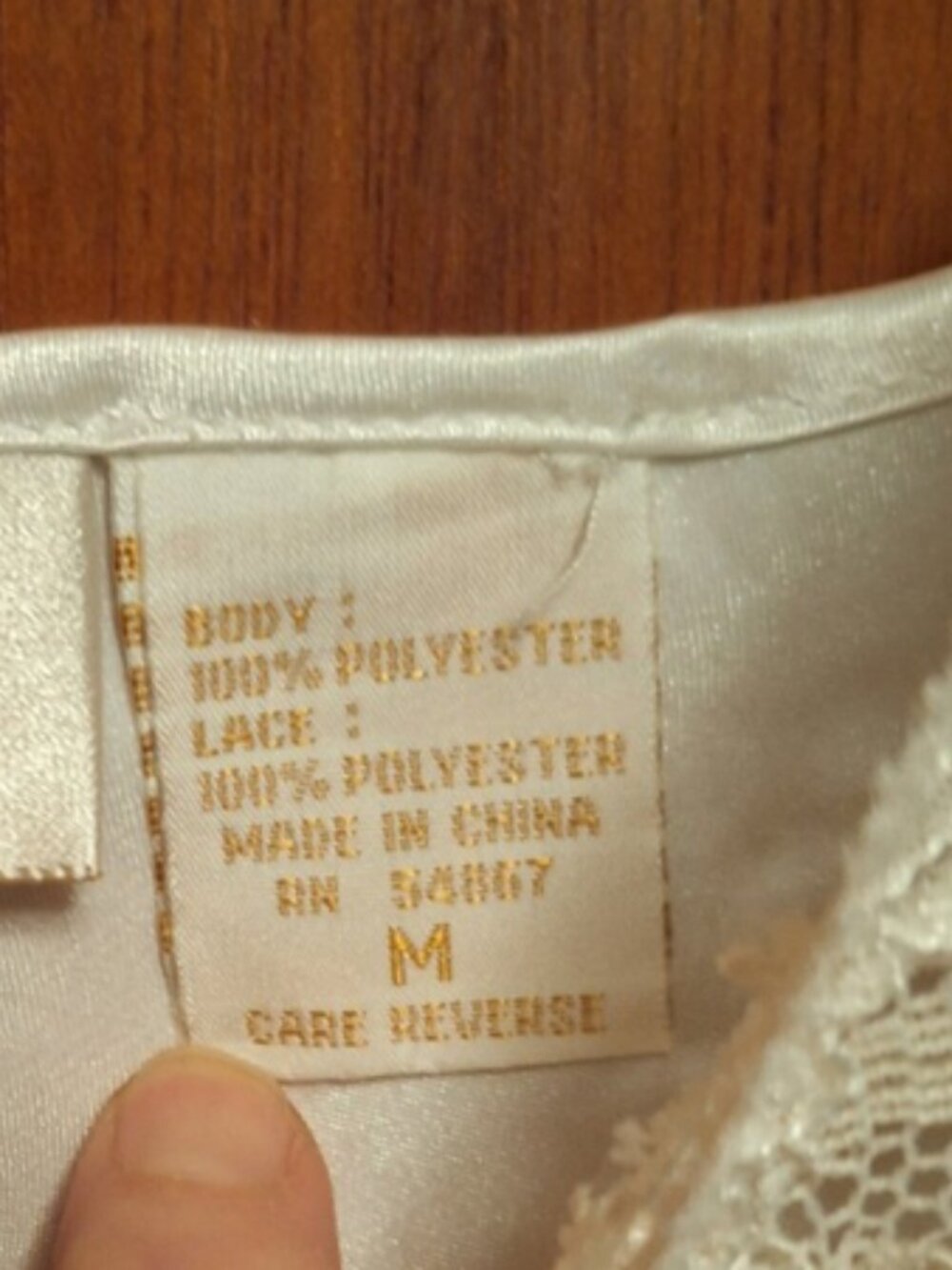 Vintage Victorias Secret Liquid Satin Ivory Bias Bridal Lace Gold Label Gown med - Picture 7 of 7